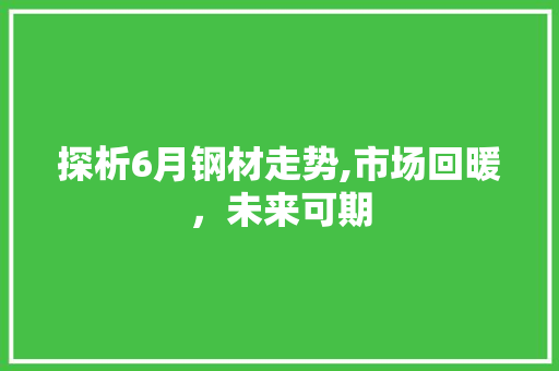 探析6月钢材走势,市场回暖，未来可期