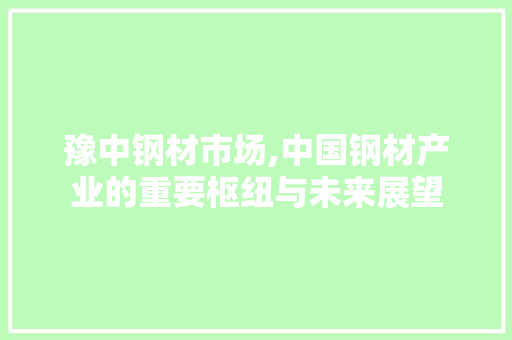 豫中钢材市场,中国钢材产业的重要枢纽与未来展望