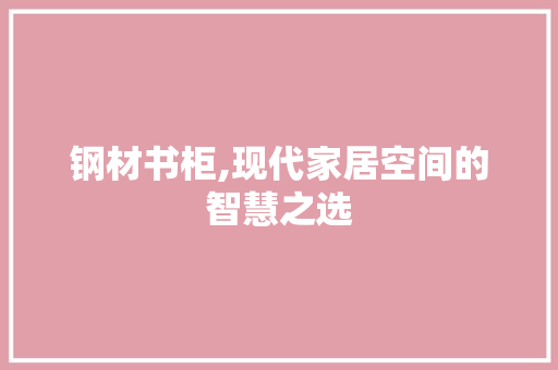 钢材书柜,现代家居空间的智慧之选