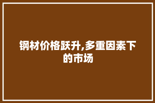 钢材价格跃升,多重因素下的市场