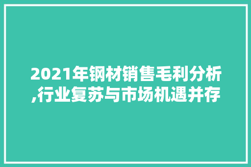 2021年钢材销售毛利分析,行业复苏与市场机遇并存