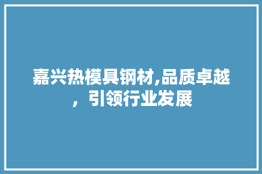 嘉兴热模具钢材,品质卓越，引领行业发展