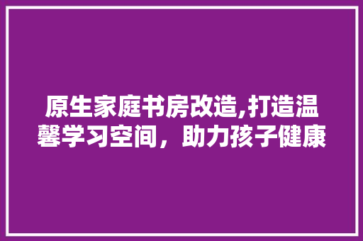 原生家庭书房改造,打造温馨学习空间，助力孩子健康成长