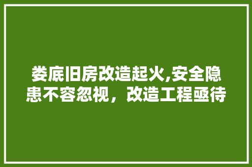 娄底旧房改造起火,安全隐患不容忽视，改造工程亟待规范
