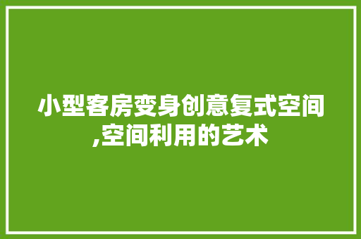 小型客房变身创意复式空间,空间利用的艺术