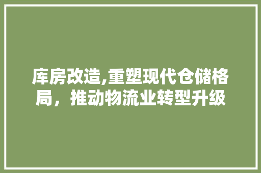 库房改造,重塑现代仓储格局，推动物流业转型升级