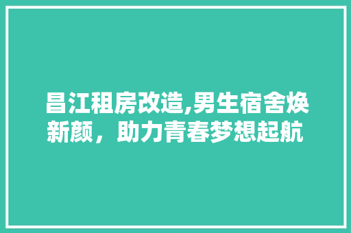 昌江租房改造,男生宿舍焕新颜，助力青春梦想起航