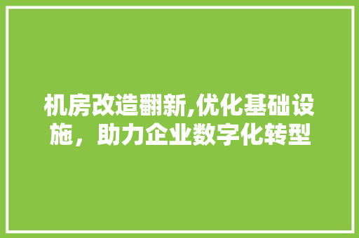 机房改造翻新,优化基础设施，助力企业数字化转型