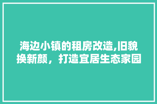 海边小镇的租房改造,旧貌换新颜，打造宜居生态家园
