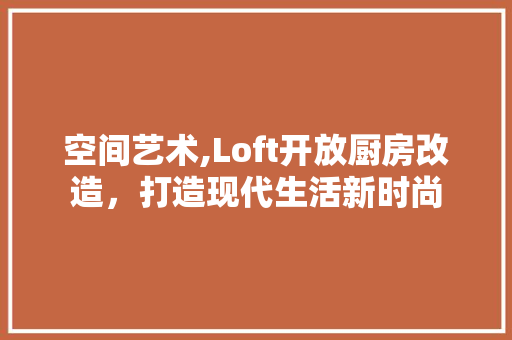空间艺术,Loft开放厨房改造，打造现代生活新时尚