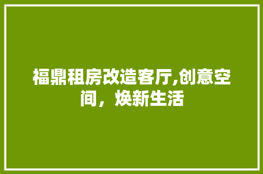 福鼎租房改造客厅,创意空间，焕新生活